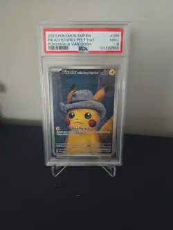 PSA 9 Pikachu with Grey Felt Hat 085 Sv: Scarlet & Violet Promo Cards Regular - Image 1