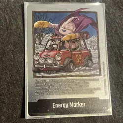 Energy Marker E-87 Silver Majin Buu Manga Booster Dragon Ball Card English - Image 1