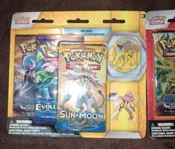 New Pokemon Legendary Beast Collection 3 Pack XY Evolutions Steam Siege Sun Moon - Image 3