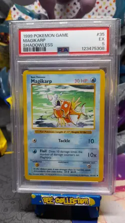Pokemon tcg Magikarp Base Set 1999 Shadowless non holo #35 PSA 5 Excellent - Image 1