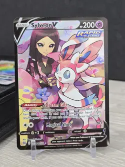 Pokemon TCG Sylveon V TG14/TG30 Full Art Ultra Rare SWSH Brilliant Stars NM - Image 3