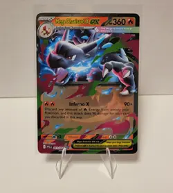Pokemon TCG Mega Charizard X ex 013/094 Double Rare Phantasmal Flames PFL NM - Image 1