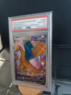 Pokemon TCG SWSH050 Charizard v Black Star Promo PSA 10 - Image 2