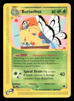 Butterfree - 38/165 - Rare - Expedition - Pokemon Card - LP - Image 1