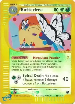 Butterfree - 38/165 - Pokemon Expedition Reverse Holo Rare Card LP - Image 1