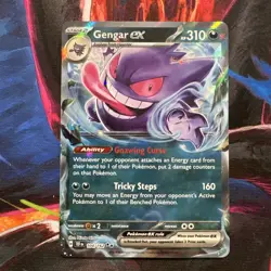 Pokemon TCG Gengar EX 104/162 Temporal Forces Double Rare Card - Image 1