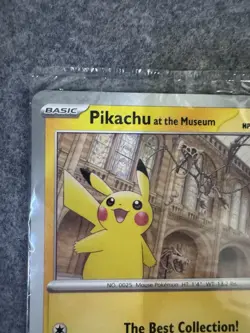 Pikachu At The Museum OVERSIZED Promo Card - Natural History Museum - SEALED ✅ - Image 4