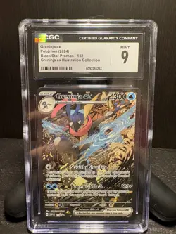 CGC 9 Greninja ex SVP 132 Promo Special Illustration Rare Pokemon Card psa - Image 1
