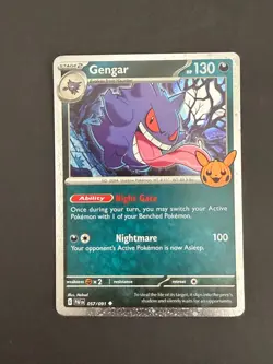 Gengar #57/91 Cosmos Holo Pokemon Card TCG Halloween Trick Or Trade 2024 - Image 2