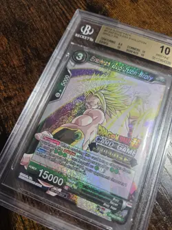 Endless Evolution Broly JUDGE STAMPED Foil P-033 Dragon Ball Super Card BGS 10 - Image 2