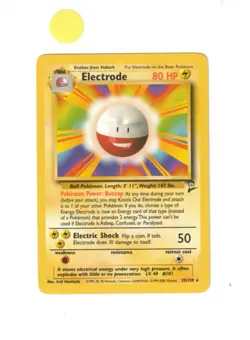 Electrode # 25/130 Base Set 2 Pokemon Card TCG Vintage WOTC - Image 1