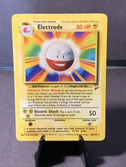 Pokemon TCG Electrode Base Set 2 #25/130 Non Holo Rare 2000 WOTC VTG LP - Image 1