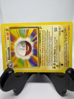Pokemon TCG Electrode 25/130 Rare PLUS Voltorb 98/130 Base Set 2 Vintage LP - Image 3