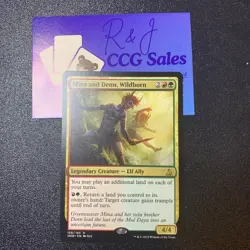 MTG - Mina and Denn, Wildborn - Oath of the Gatewatch - Near Mint - Image 1