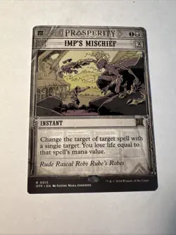 Outlaws of Thunder Junction: Breaking News #15 Imp's Mischief Foil - Image 1