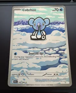 Pokemon TCG Cubchoo Illustration Rare Black Bolt 109/086 - Image 1
