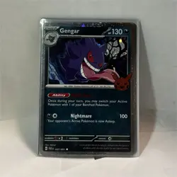 Pokemon Gengar 057/091 Trick or Trade 2024 Cosmos Holo 130HP Nightmare - Image 1