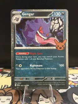Pokemon TCG: Trick Or Trade 2024 - Gengar (Cosmos Holo) R 057/091 - NM+ - Image 1