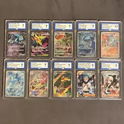 Pokemon Graded Bundle Of 10 Slabs - Image 1