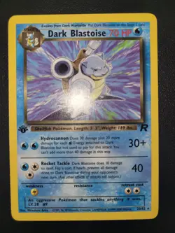 Pokemon 1ST Edition Team Rocket 20/82 Dark Blastoise Non-Holo NM - Image 2