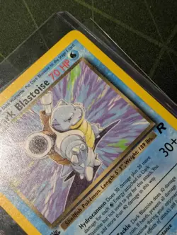 1st Edition Non Holo Dark Blastoise 20/82 Team Rocket Set Rare Pokemon Card - NM - Image 3