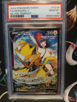 Zeraora V TG16/TG30: Sword & Shield - Silver Tempest Trainer Gallery PSA 10 - Image 1