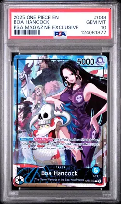 One Piece CCG Boa Hancock OP07-038 L PSA 10 PSA Magazine Exclusive - Image 1