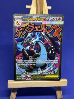 Pokemon TCG Mega Charizard X EX MEP 023 UPC Black Star Promo Pokemon Card - MINT - Image 1