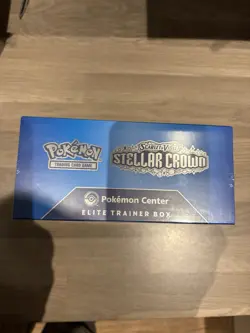 TCG Pokemon Center Exclusive Stellar Crown Elite Trainer Box Etb New & Sealed UK - Image 2