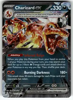 Charizard ex - 125/197 SV03: Obsidian Flames NM Pokemon Card TCG - Image 1