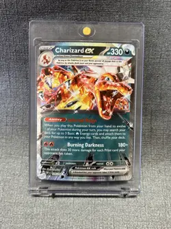 Pokemon TCG Charizard EX Obsidian Flames Holo Card 125/197 NM Condition - Image 1