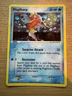 Magikarp 67/112 LP Reverse Energy Holo Fire Red Leaf Green Pokemon Card - Image 1