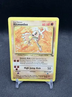 Hitmonlee - 22/62 - Pokemon Fossil Unlimited Rare Card WOTC MP - Image 1