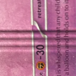2023 Drifloon Trick Or Trade Miss Cut Crimp Error Pokemon Error Card - Image 5