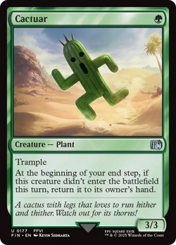 Cactuar (Foil) - 177 - Final Fantasy- Near Mint - MTG - Image 1
