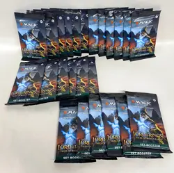 24x MTG Lord of the Rings: Tales of Middle Earth Set Booster Pack Lot -magic box - Image 1