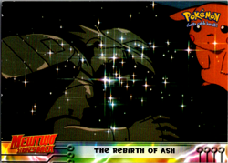 Topps Blue Logo Pokemon Mewtwo Strikes Back Movie The Rebirth of Ash #38 N Holo - Image 1