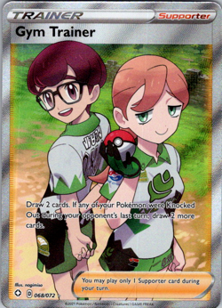 Gym Trainer (Full Art) 068/072 Shining Fates Holo Pokemon NM - Image 1