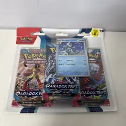 Pokemon TCG Paradox Rift 3-Pack Blister - Factory Sealed- Arctibax INC - Image 2