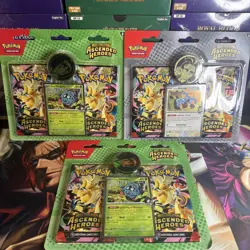 Pokemon Ascended Heroes Double Blister Packs, All 3 shown. Sealed - Image 1