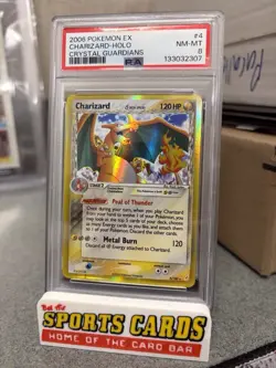 2006 Pokemon EX Crystal Guardians Charizard Holo 4/100 - PSA 8 Near Mint - Image 1
