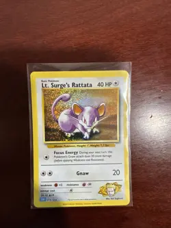 Pokemon Lt. Surge's Rattata Card 015/034 CLB NM English Classic Collection - Image 1