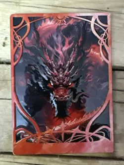 One Piece CCG Goddess Uta Metal Card - Red &Black Horned Leather With Sword - Image 2