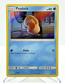Pokemon Card Psyduck Detective Pikachu Holo 7/18 LP - Image 1