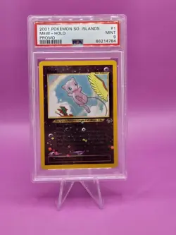 2001 Pokemon Southern Islands Mew Holo Promo Card PSA 9 Mint - Image 1