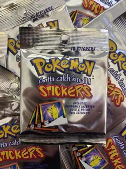 Pokemon Artbox Sticker Original 1999 Einzelsticker / Single Sticker (Holo, Gold) - Image 1