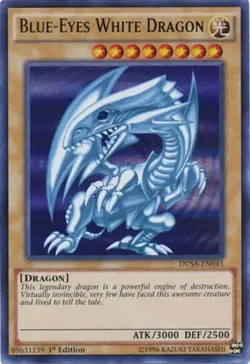 Yugioh! LP Blue-Eyes White Dragon - DUSA-EN043 - Ultra Rare - 1st Edition Lightl - Image 1