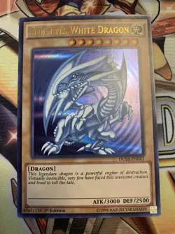 YUGIOH! Blue-Eyes White Dragon DUSA-EN043 Ultra Rare 1st Edition NM SDK ART - Image 1
