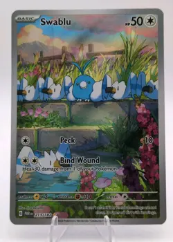 Pokemon Swablu 213/182 Paradox Rift Illustration Rare Near Mint NM - Image 1