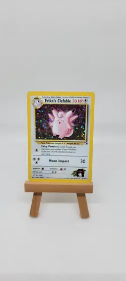 Erika's Clefable - 3/132 - Swirl - Pokemon Gym Heroes Holo Rare - LP - Image 1